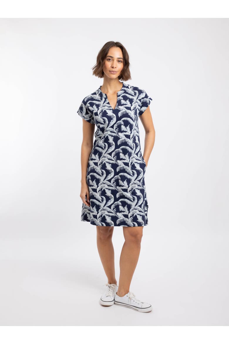 Suffolks Printed Jersey Dress, Main, color, Ink