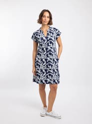 Weird Fish Suffolks Printed Jersey Dress