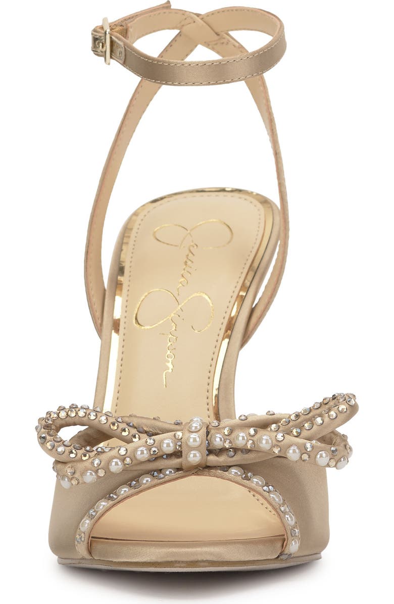 Jessica Simpson Nolira Bow Sandal, Alternate, color, Champagne