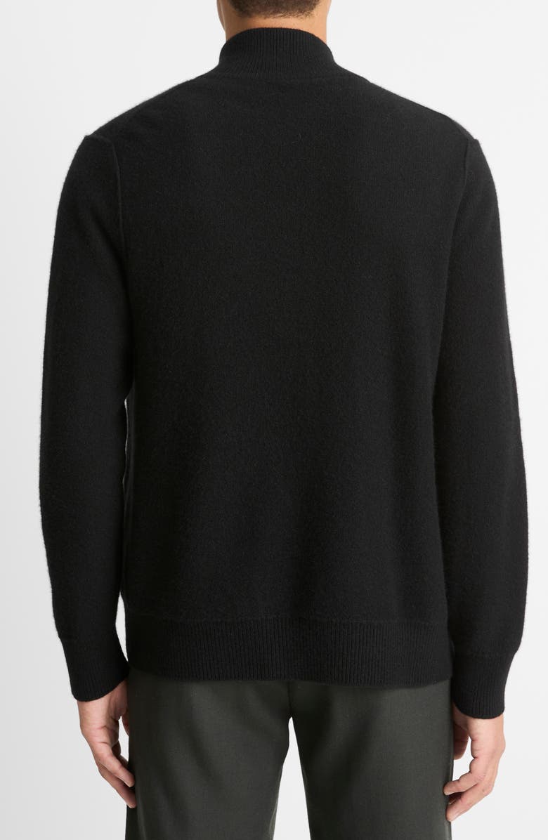 Vince Boiled Cashmere Zip-Up Cardigan, Alternate, color, 