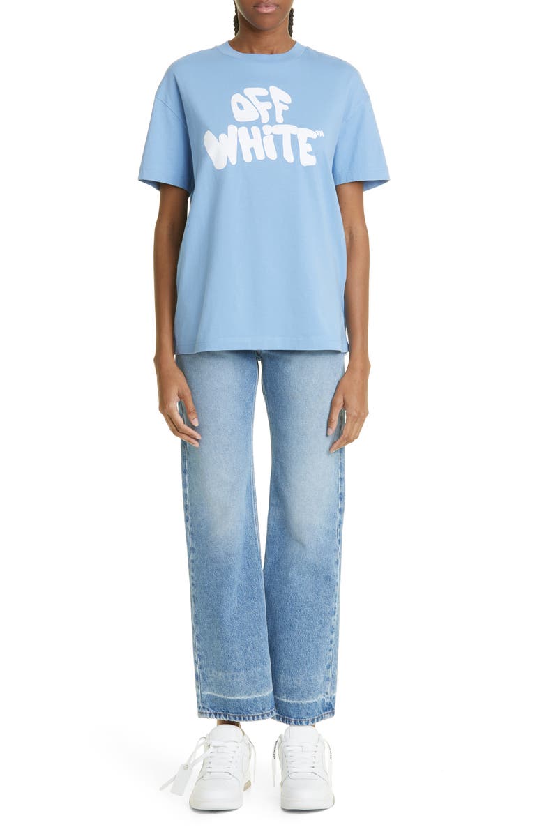 Off-White '70s Logo Cotton Graphic Tee, Alternate, color,