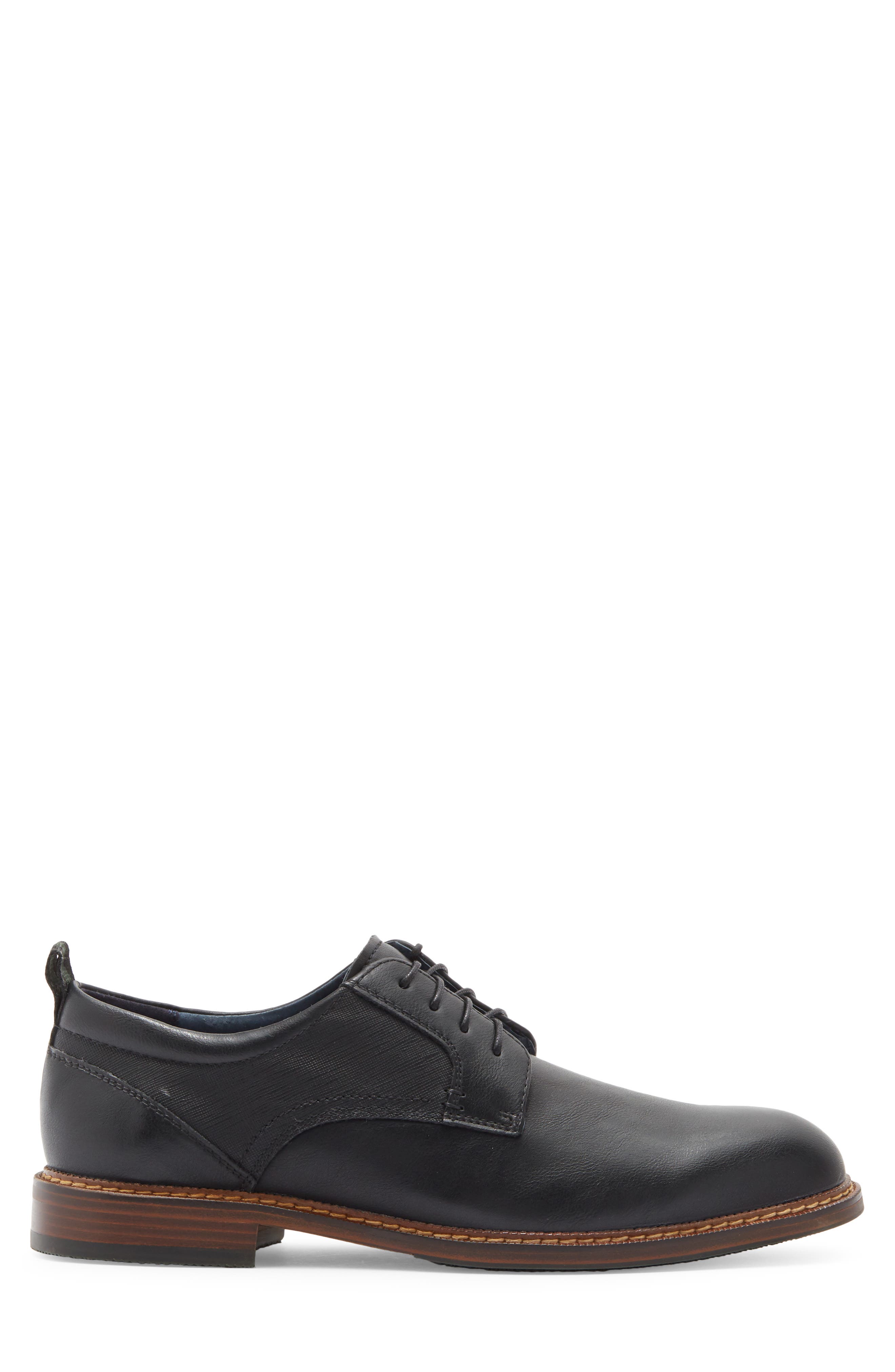 Steve Madden Pierce Plain Toe Derby, Alternate, color, Black