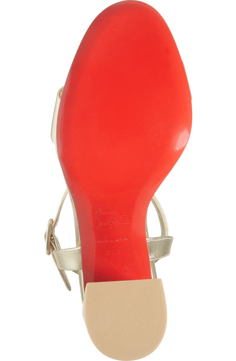 Christian Louboutin Miss Jane Sandal, Alternate, color, Platine/ Platine