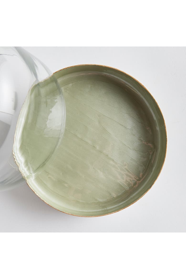 Kammie Tray With Cloche, Alternate, color, Green