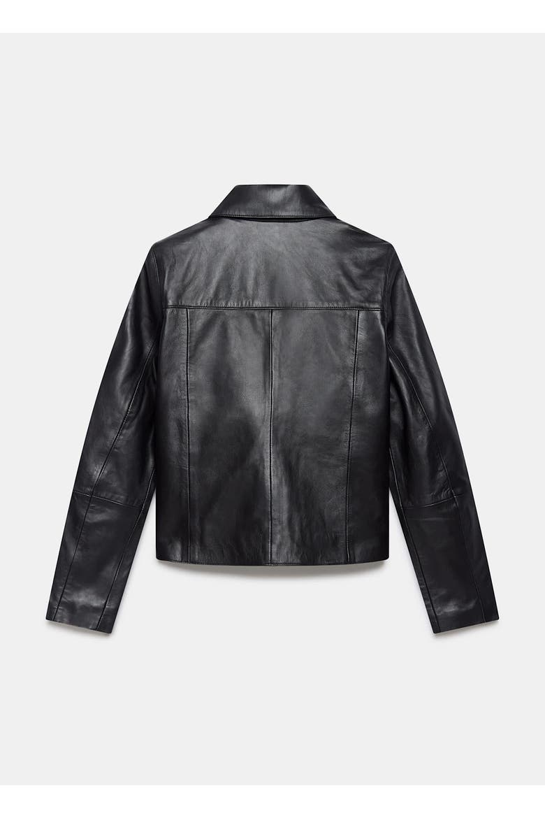 Leather Pocket Detail Jacket, Alternate, color, Black