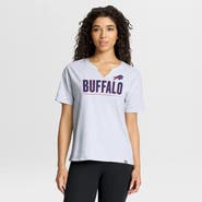 FANATICS Women's Fanatics White Buffalo Bills Redzone Slub Boxy T-Shirt