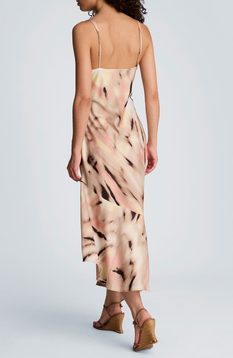 Kenneth Cole Asymmetric Hem Sleeveless Maxi Dress, Alternate, color, Timeless Taupe Multi