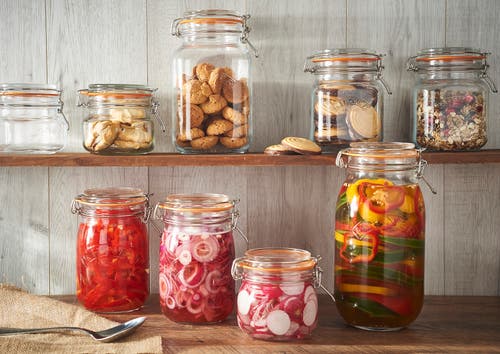 Kilner Square Clip Top Jar For Canning And Food Storage In Transparent