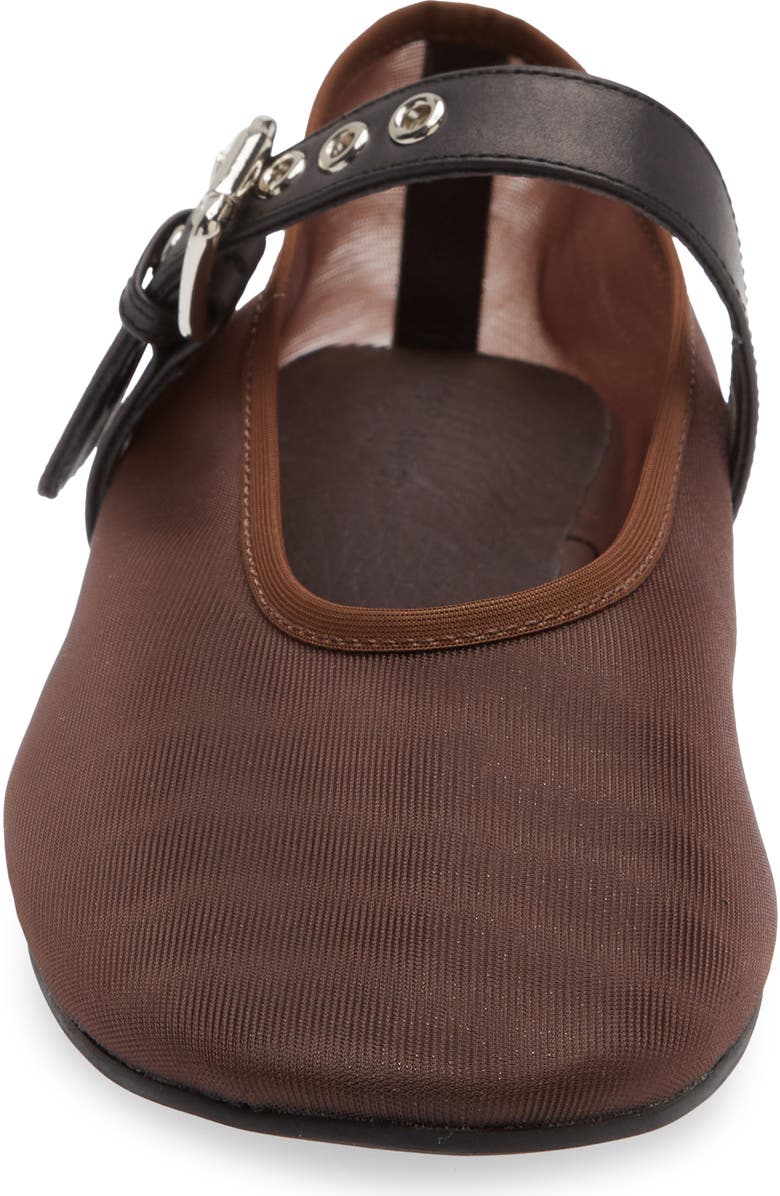 Tony Bianco Mimzy Mary Jane Flat, Alternate, color, Chocolate Netta