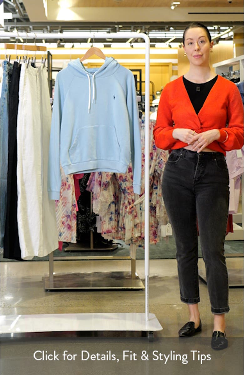 Raglan Sleeve Crop Hoodie, sales video thumbnail