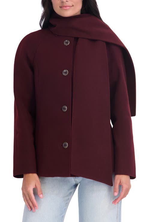 Scarf Collar Coat