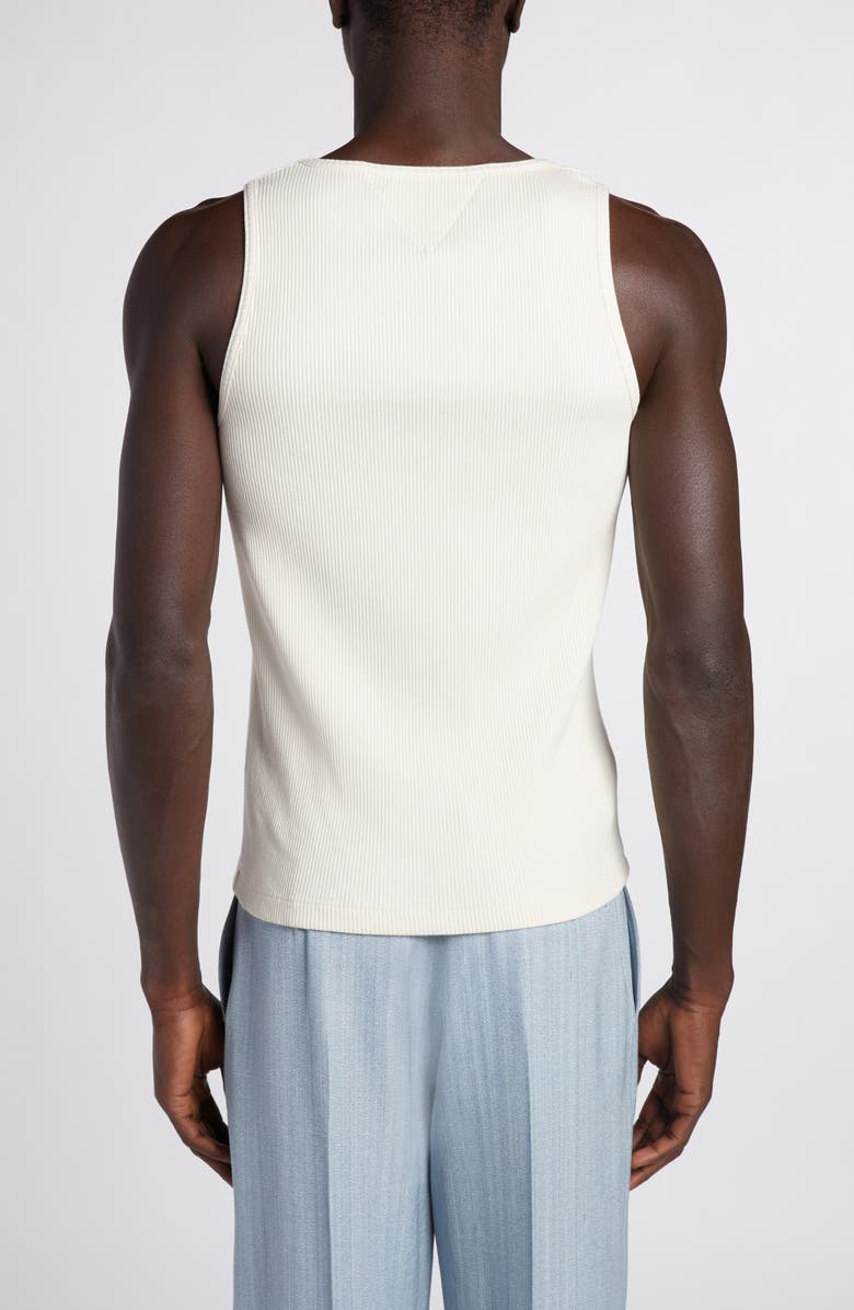 Bottega Veneta Compact Rib Stretch Cotton Tank Top, Alternate, color, 