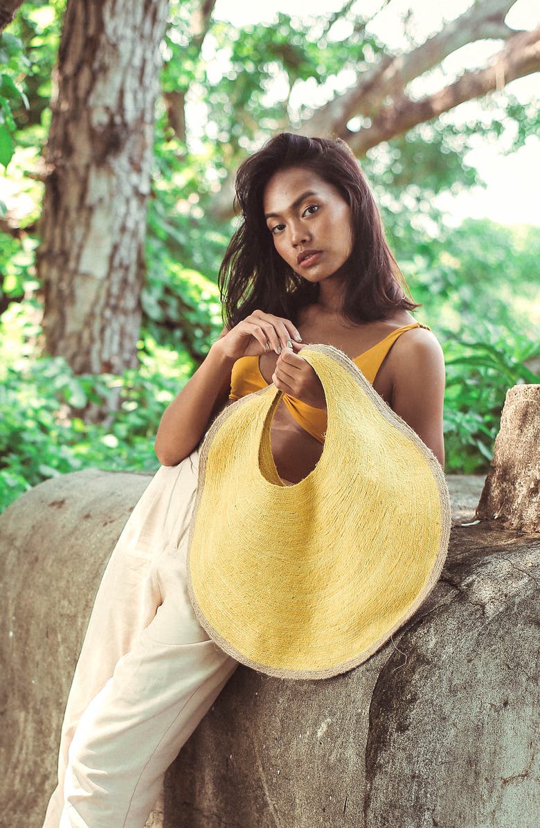 BRUNNA.CO The Solo Jute Straw Bag, Alternate, color, Yellow