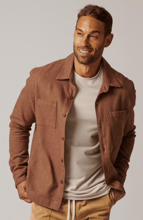 Cotton Tweed Button Up