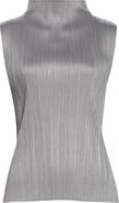 Pleats Please Issey Miyake Pleated Funnel Neck Top