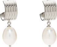 Lady Grey Ridge Freshwater Pearl Hoop Earrings
