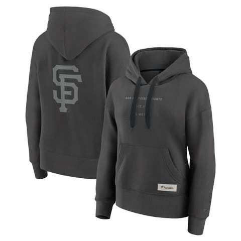 Women's Fanatics Charcoal San Francisco Giants Elements Future Ground Subtle Tonal Pullover Hoodie