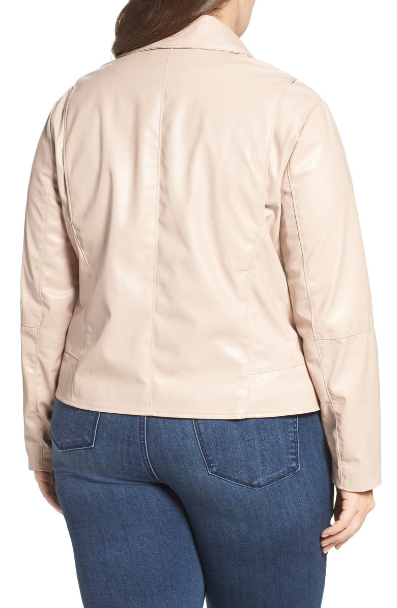 Tart Mollie Faux Leather Jacket, Alternate, color, Rose Dust