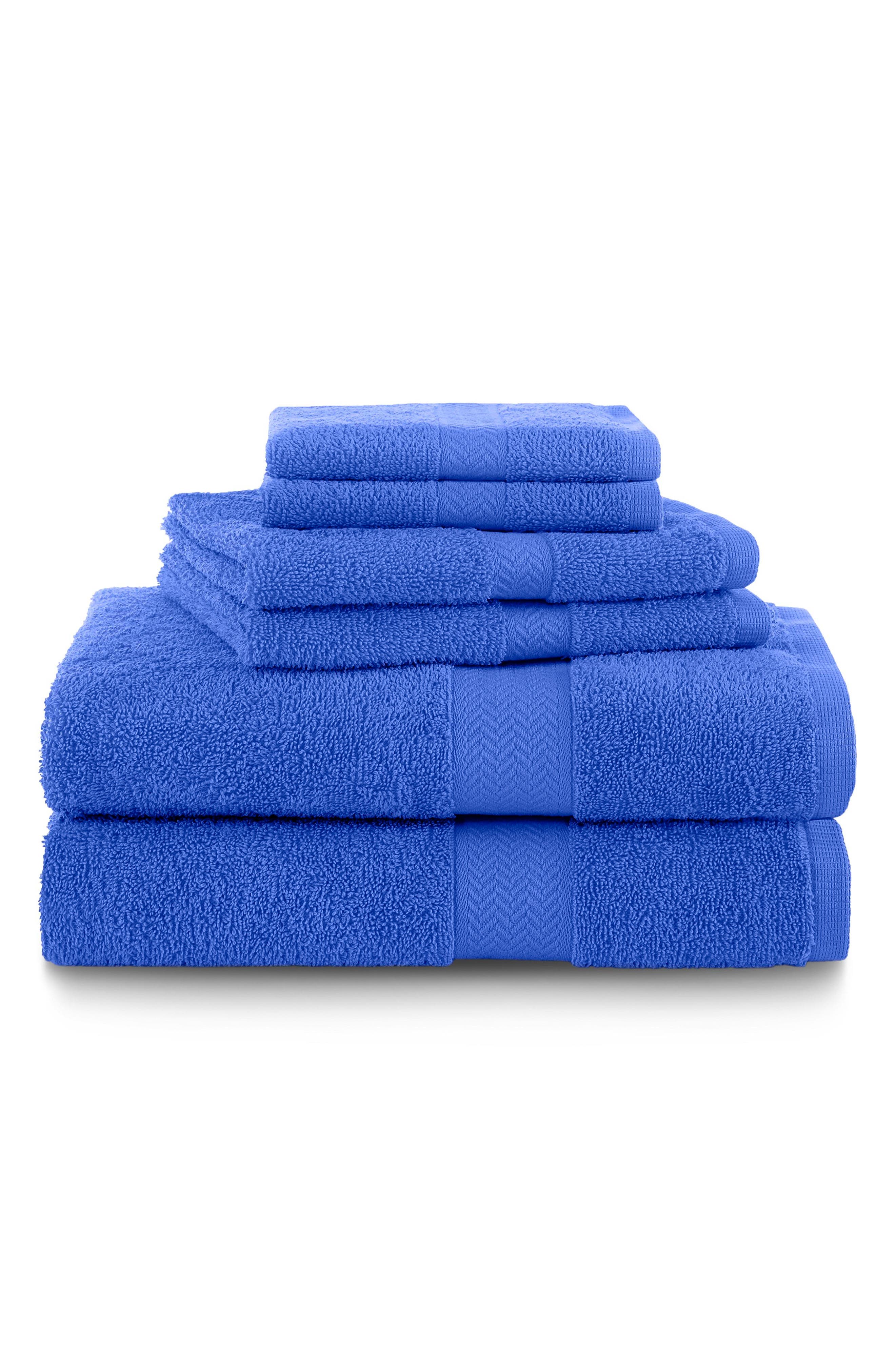 Martex Ringspun 6-piece Towel Set In Blue