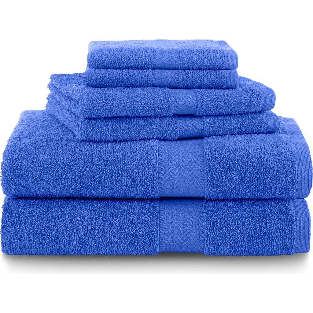 Martex Ringspun 6-piece Towel Set In Blue