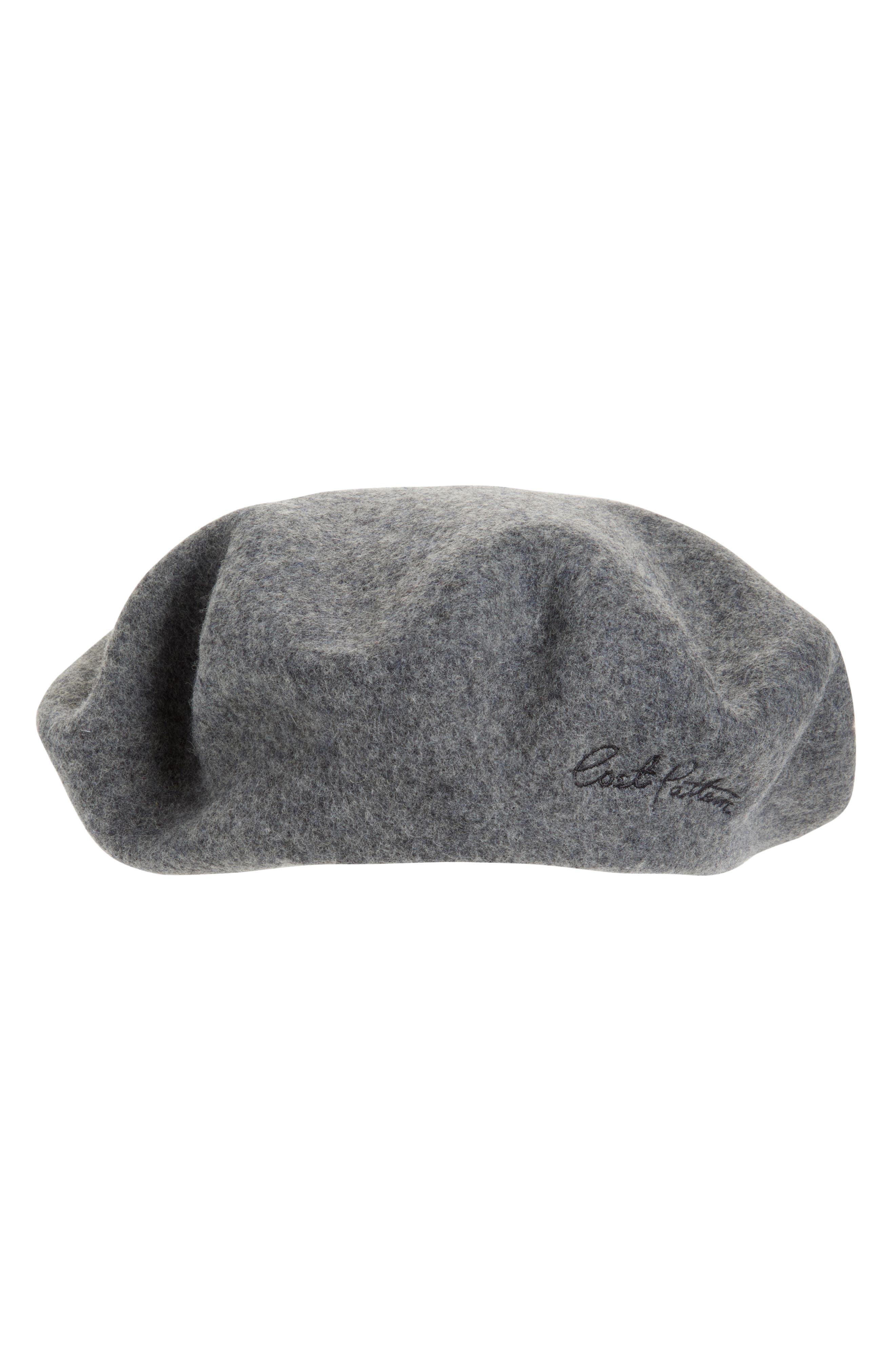 Lost Pattern Bon Chic Wool Blend Beret in Grey 