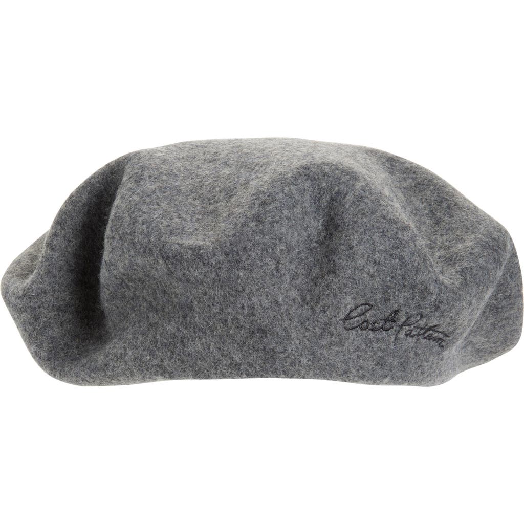Lost Pattern Bon Chic Wool Blend Beret In Gray