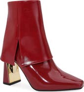 NINETY UNION Folded Calf Metal Heel Bootie