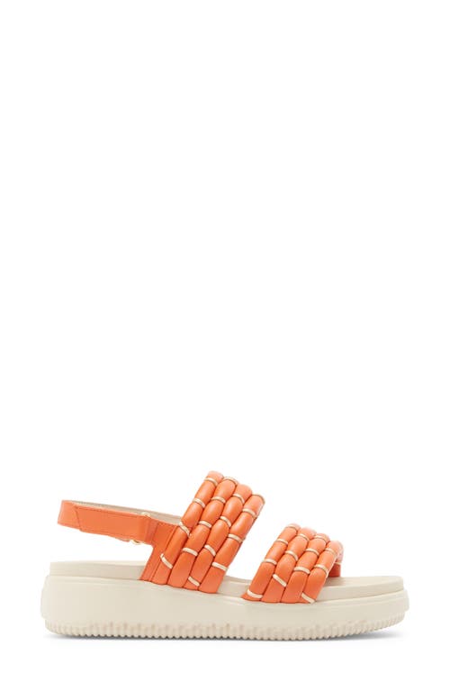 Paul Green Amara Platform Sandal In Papaya Nappa Salvador Combo