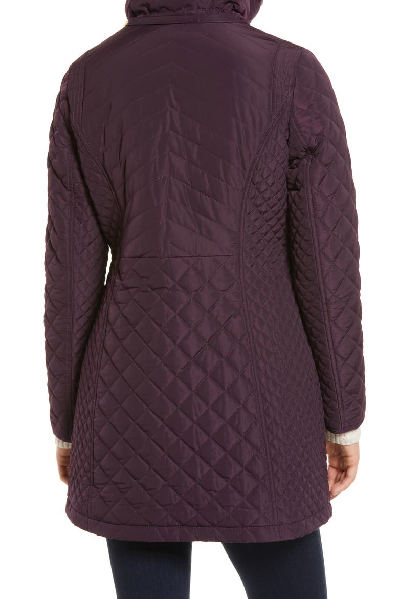 Quilted Jacket, Alternate, color, BLACKBERY