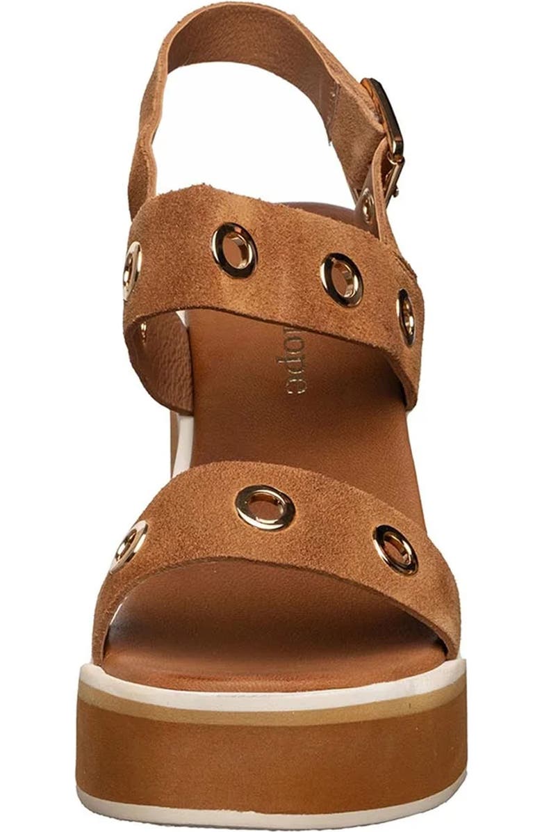 ANTELOPE Inez Grommet Platform Slingback Sandal, Alternate, color, Taupe