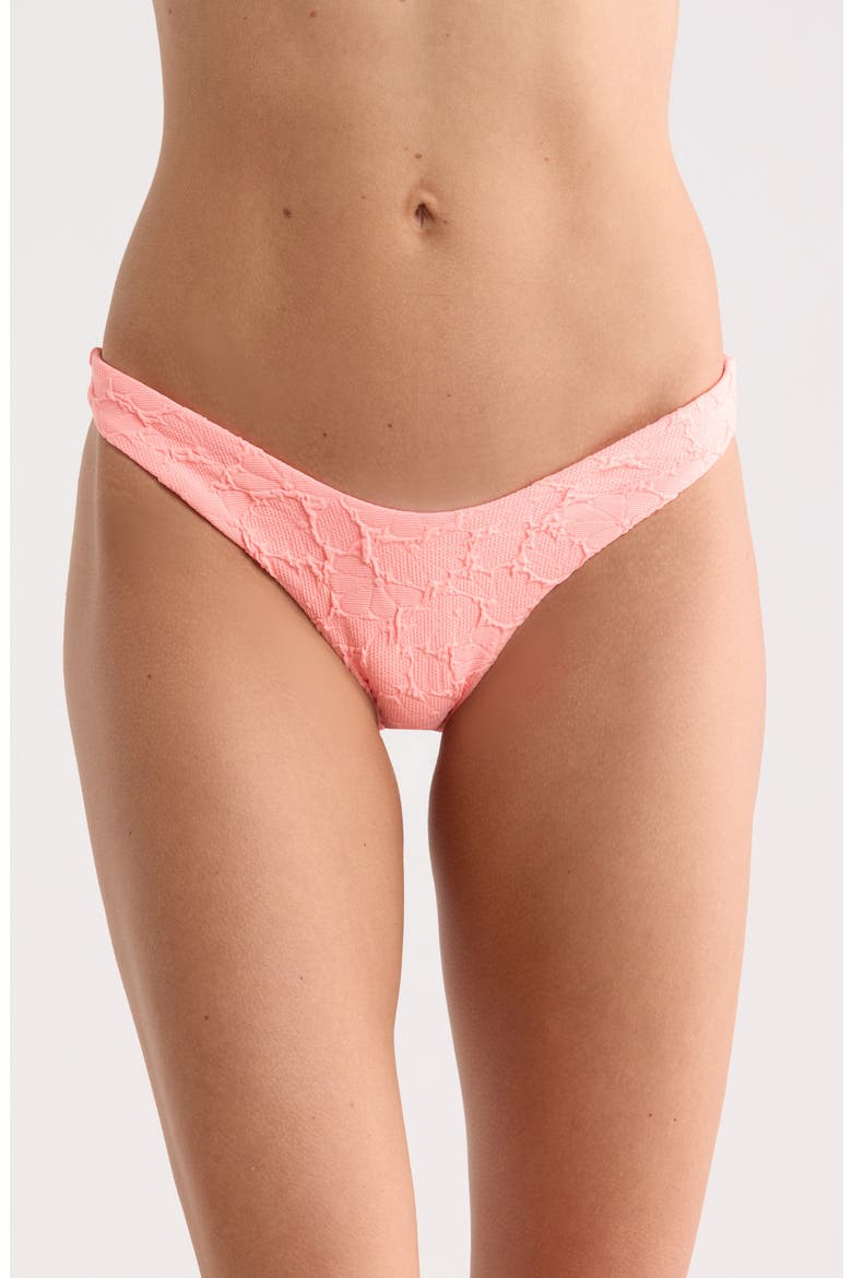 Splendour Textured Bikini Briefs, Main, color, PINK