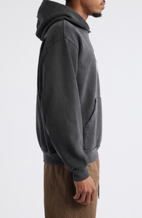 Afield Out Hardware Cotton Graphic Hoodie In Black