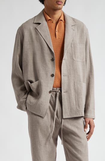 De Bonne Facture Traveler Notch Lapel Wool Jacket | Nordstrom