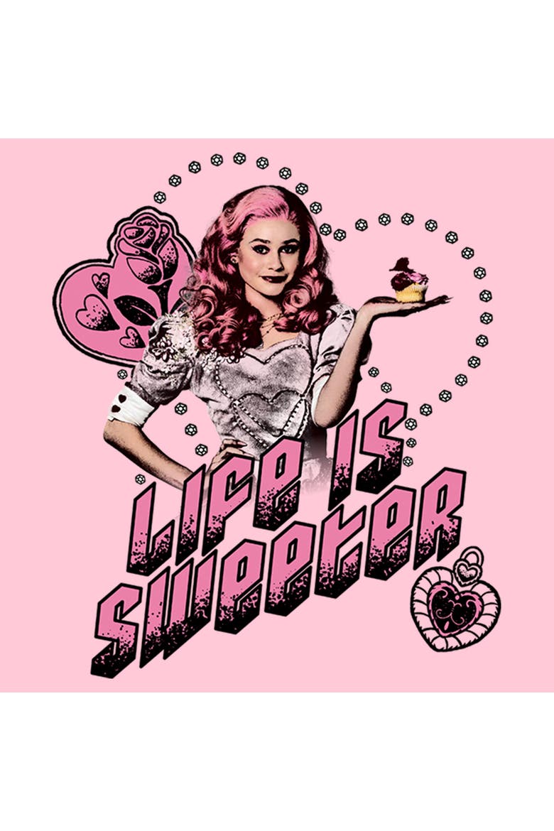 Girl's Descendants The Rise of Red Bridget Life Is Sweeter  Graphic T-Shirt, Alternate, color, Light Pink