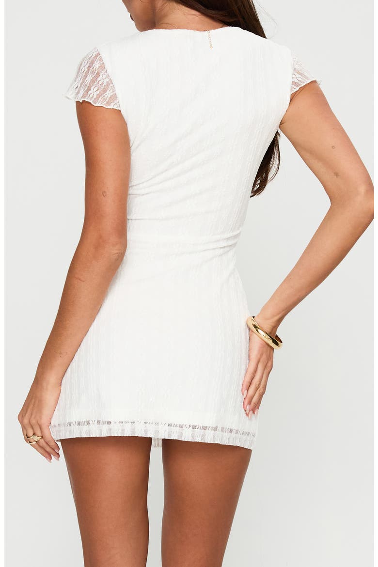 Ilaine Lace Minidress, Alternate, color, WHITE