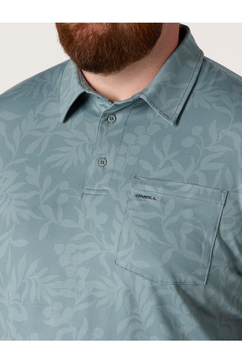 Big & Tall TRVLR Printed Performance Polo Shirt, Alternate, color, LEAD