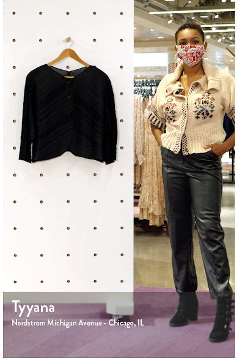 Pleated Cardigan video