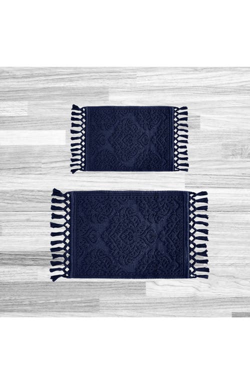 Jean Pierre New York Ricardo Fringe Cotton 2-piece Bath Rug Set