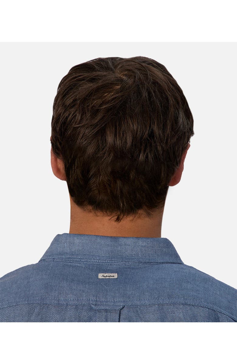 Industrie Australia The Trinidad Linen Blend Long Sleeve Shirt, Alternate, color, Dark Chambray 24