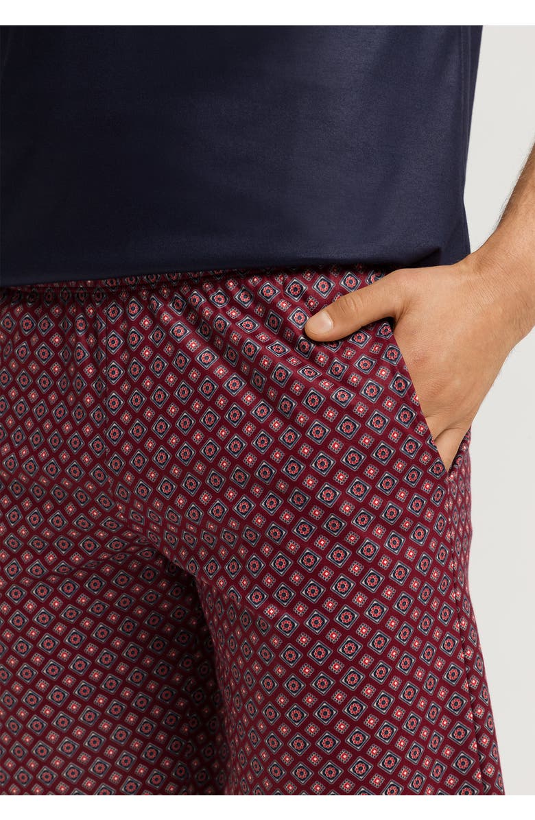 Hanro Night And Day Cotton Pajama Set, Alternate, color, Red Gems Print