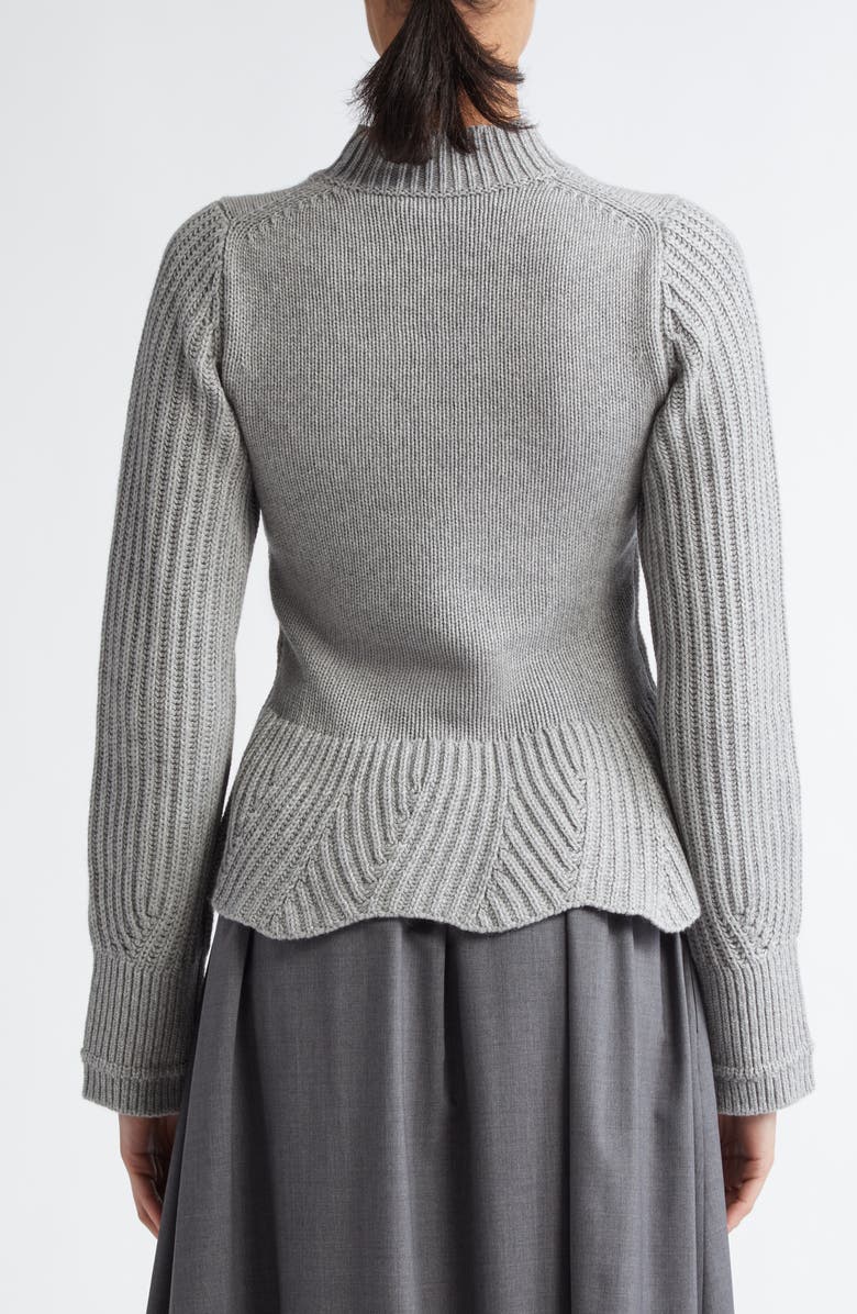 Maria McManus Recycled Cashmere & Organic Cotton Peplum Sweater, Alternate, color, 