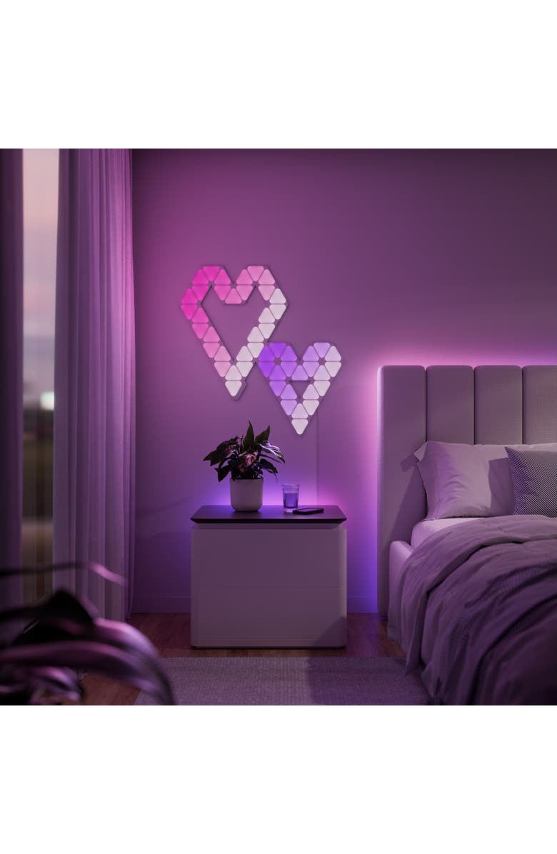 Nanoleaf Shapes Mini Triangles Expansion Pack, Alternate, color, Multicolor