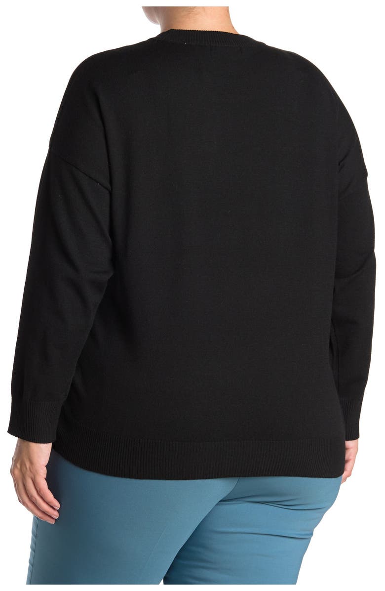 T Tahari Crew Neck Sweater, Alternate, color,