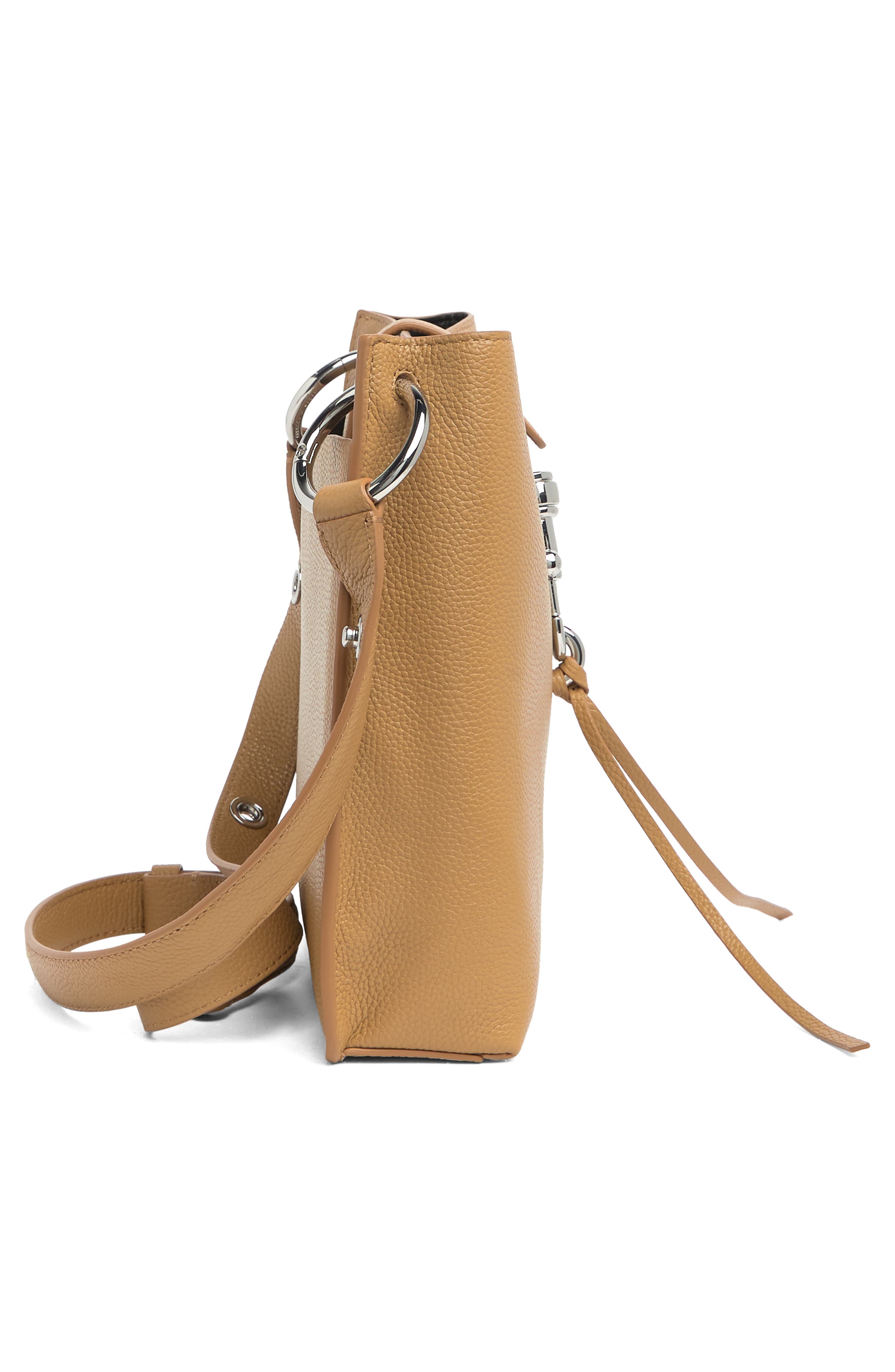 Rebecca Minkoff Megan Small Leather Feed Bag, Alternate, color, 