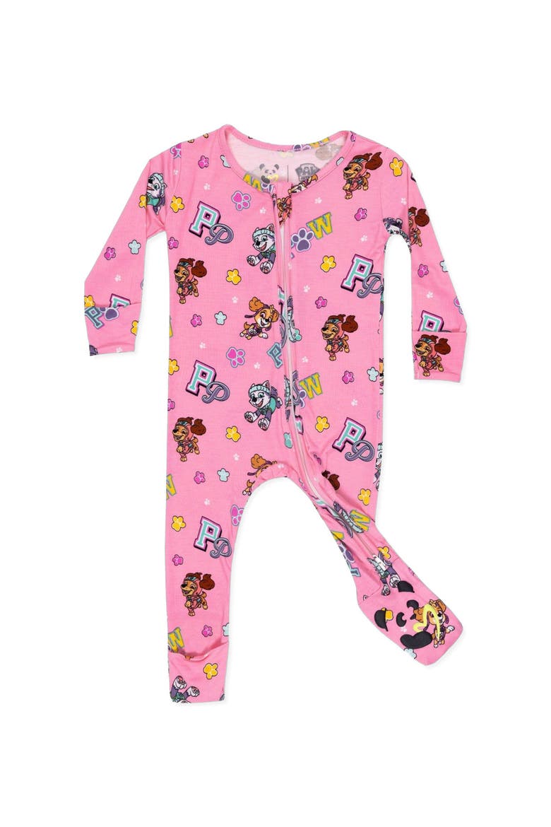 Baby PAW Patrol Varsity Pink Convertible Footie, Main, color, PAW Patrol: Varsity Pink