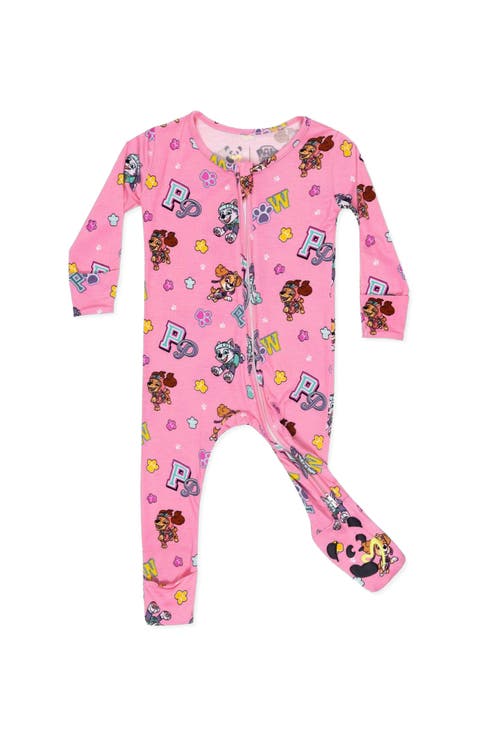 Baby PAW Patrol Varsity Pink Convertible Footie