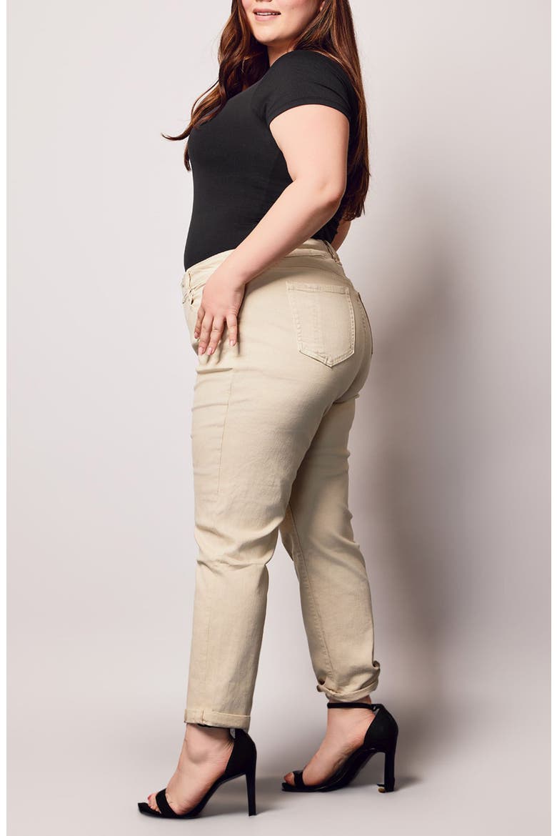 Boyfriend Jeans, Alternate, color, BEIGE