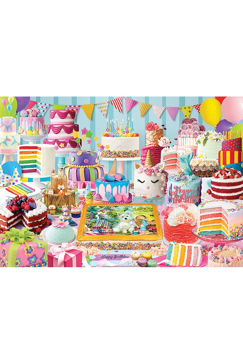 Birthday Cake Party 1000 Piece Puzzle, Alternate, color, Multicolored
