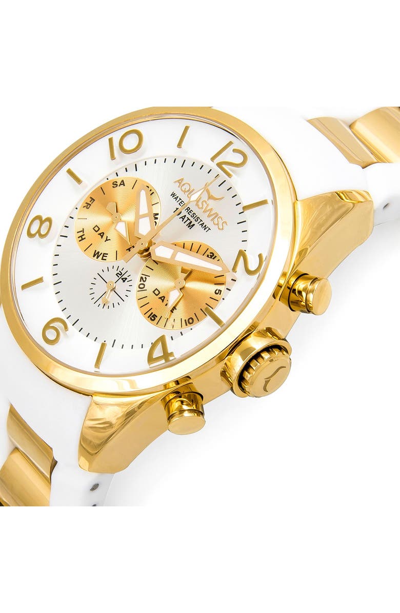 AQUASWISS Unisex Trax 5H Watch, Alternate, color, Black-Gold