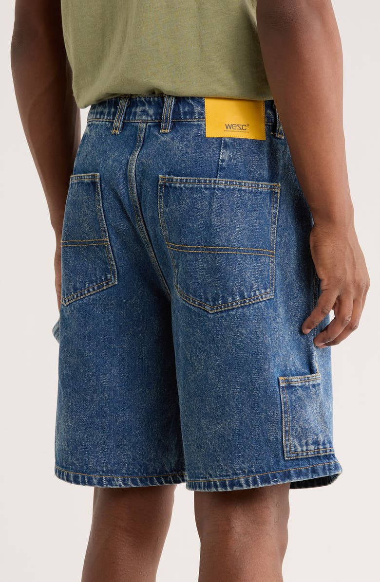 WeSC Carpenter Shorts, Alternate, color, Mid Wash